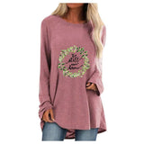 Lässiges Langarm-T-Shirt