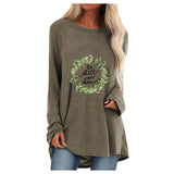 Lässiges Langarm-T-Shirt