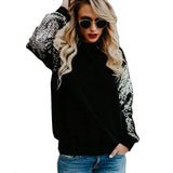Lässiges Rundhalsausschnitt Sweatshirt