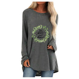 Lässiges Langarm-T-Shirt