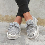 Damen Funkelnde Strasse Loafers