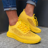 Damen Masche Atmungsaktiv Perforierte Sneakers