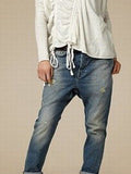 Denim Lässige Hosen mit Patchwork
