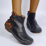 Flach Nahtverarbeitung Stiefelette