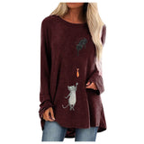 Lässiges Langarm-T-Shirt