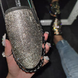 4 Farben Funkelnde Strass Plateau Sneakers