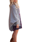 Fledermausärmel Pullover Mantel