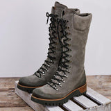 Reißverschluss Date Stiefelette aus Kunstleder