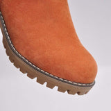 Damen warmes Quadratisch Absätze Schneestiefel