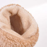 Damen warmes Quadratisch Absätze Schneestiefel