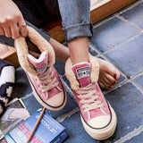 Damen Converse Pelz Sneakers Wildleder Schnürschuhe