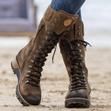 Reißverschluss Date Stiefelette aus Kunstleder