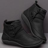 Geflochtener Riemen Flache  Stiefelette