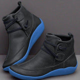 Geflochtener Riemen Flache  Stiefelette