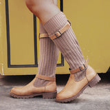 Retro-PU Schuhe Verstellbare Schnalle