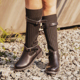 Retro-PU Schuhe Verstellbare Schnalle