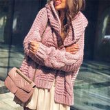 Reine Farbe pullover Mantel