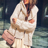 Reine Farbe pullover Mantel
