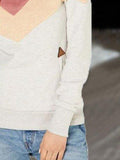 Pink Normal Langarm Sweatshirt