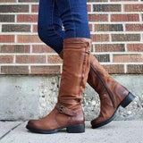 Niedriger Leder Stiefel für Winter