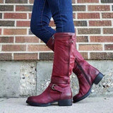 Niedriger Leder Stiefel für Winter