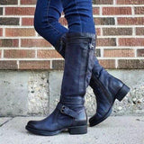 Niedriger Leder Stiefel für Winter