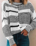 rund Hals Lange Ärmel Lose Knit Sweater