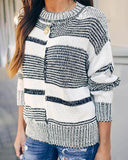 rund Hals Lange Ärmel Lose Knit Sweater