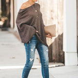 Lässiger Langarm Pullover
