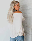 Lässiger Langarm Pullover