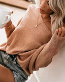 Lässiger Langarm Pullover