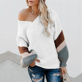 Beliebtes V-Neck Pullover Groß-Cross Border Sweater