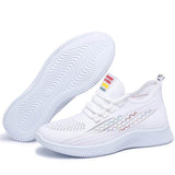 Flyknit Stoff Perforiert Schnürsneakers