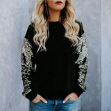Lässiges Rundhalsausschnitt Sweatshirt