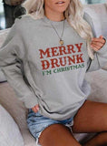 Alphabet Drucken Lange Ärmel Sweater