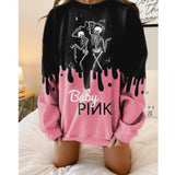 Langarm bedrucktes Sweatshirt