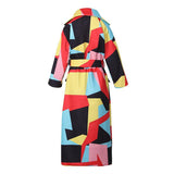 Farbblock Lange Sleeve Coat