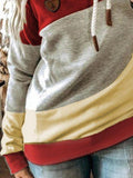 Rot Langarm Normal Sweatshirt