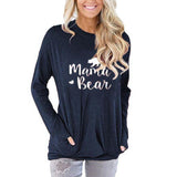 BEDRUCKTES LOSE LANGE ÄRMEL T-SHIRT