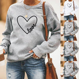 Lässig Langarm Patchwork Baumwollgemisch Sweatshirt