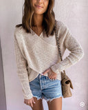Massiver Farb Pullover