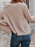 Pullover aus einer weichen Baumwollmischung Weit Ärmeln