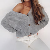 V-Hals-StrickCardigan