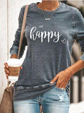 Lässig Langarm Normal Sweatshirt