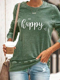 Lässig Langarm Normal Sweatshirt