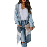 Lässiger Langarm Pullover Mantel