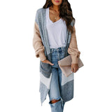 Lässiger Langarm Pullover Mantel