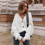 V-Hals-StrickCardigan