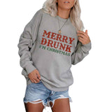 Alphabet Drucken Lange Ärmel Sweater