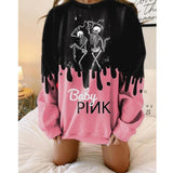 Langarm bedrucktes Sweatshirt